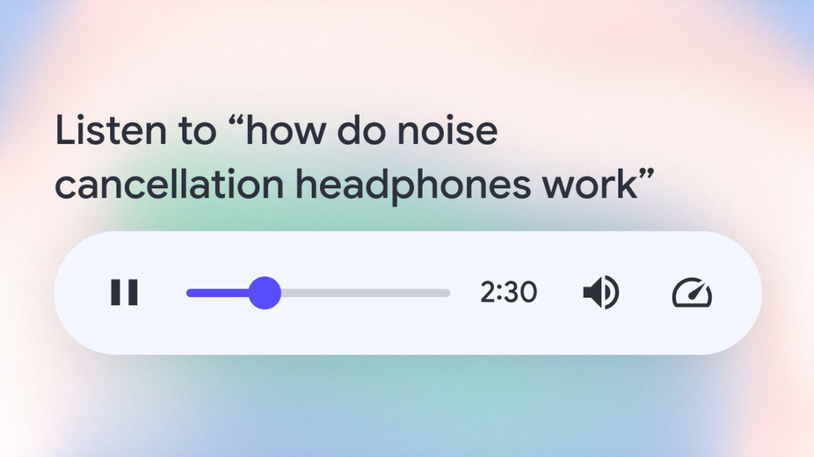 Google begins testing AI-powered Audio Overviews in search results