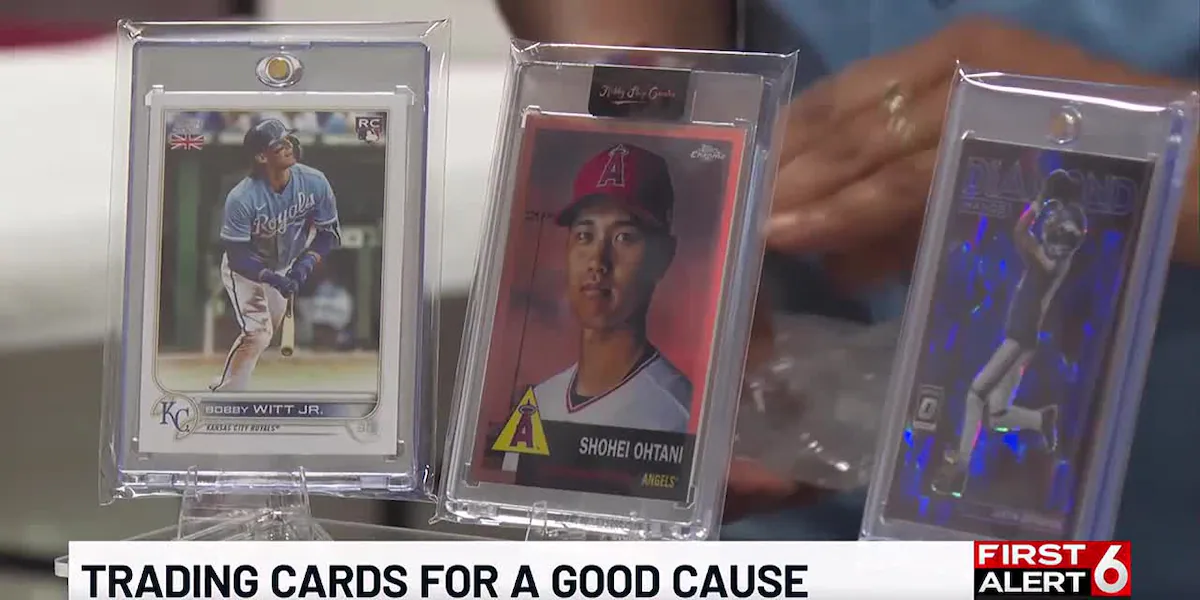 Omaha nonprofit turns sports card hobby into fundraiser during College World Series