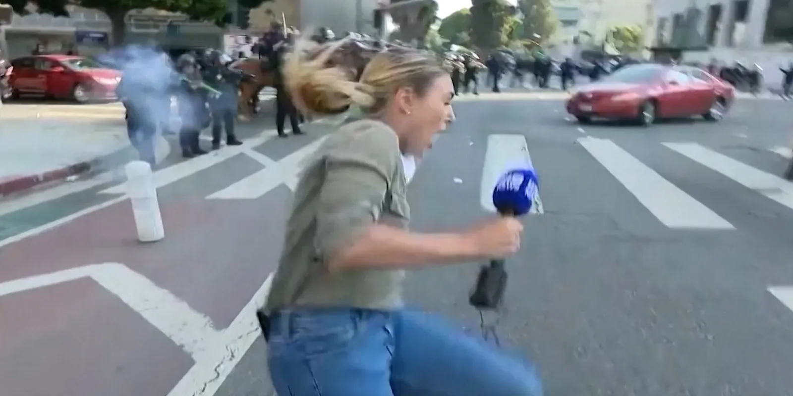 Australian journalist shot with nonlethal bullet while reporting on LA protests