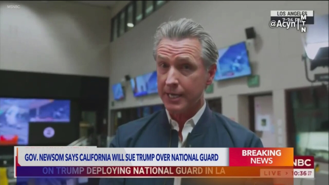 ‘Where’s your decency, Mr. President?’ Newsom asks amid L.A. protests