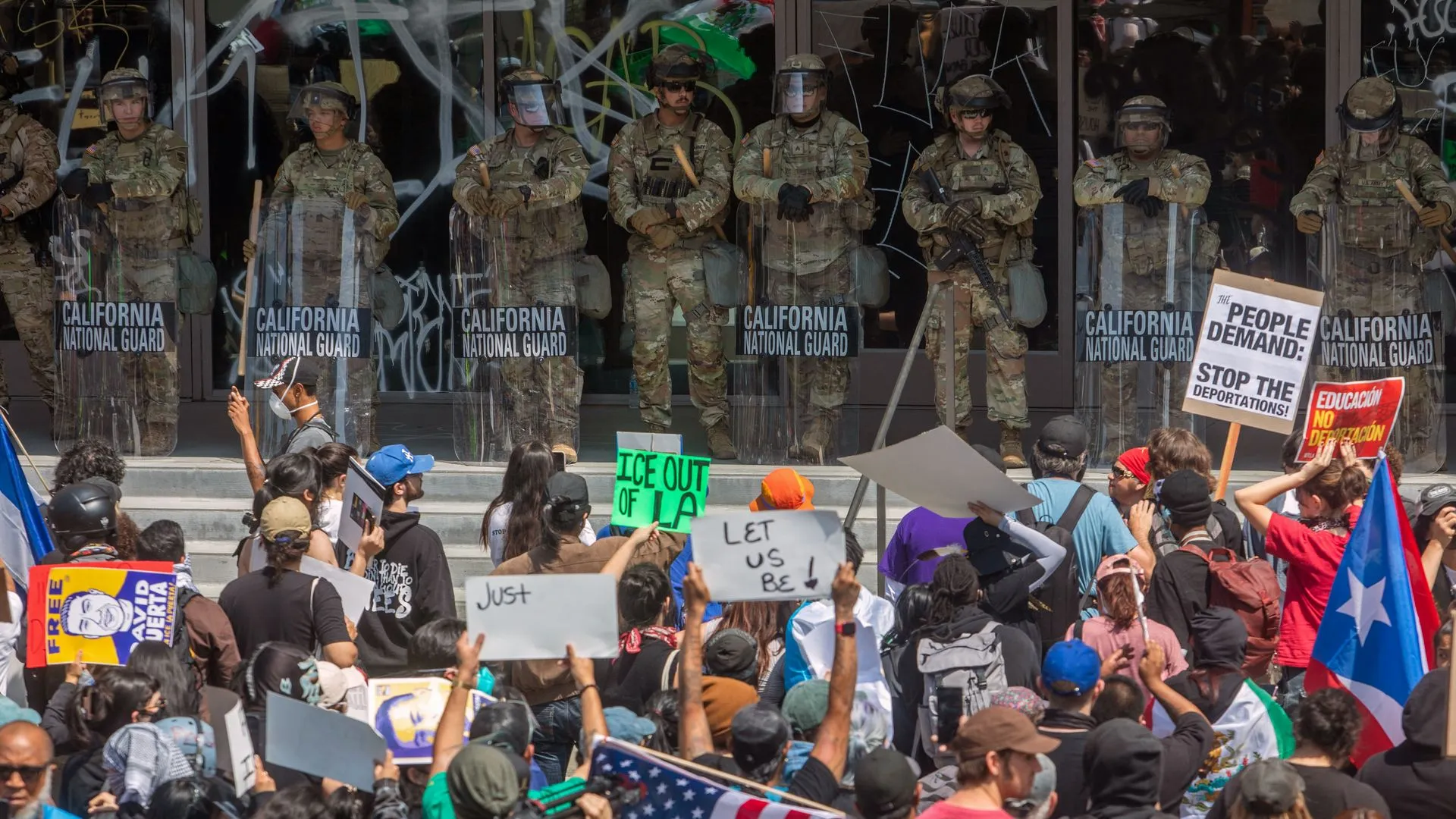 Celebrities flood social media, streets in protest as immigration raids continue