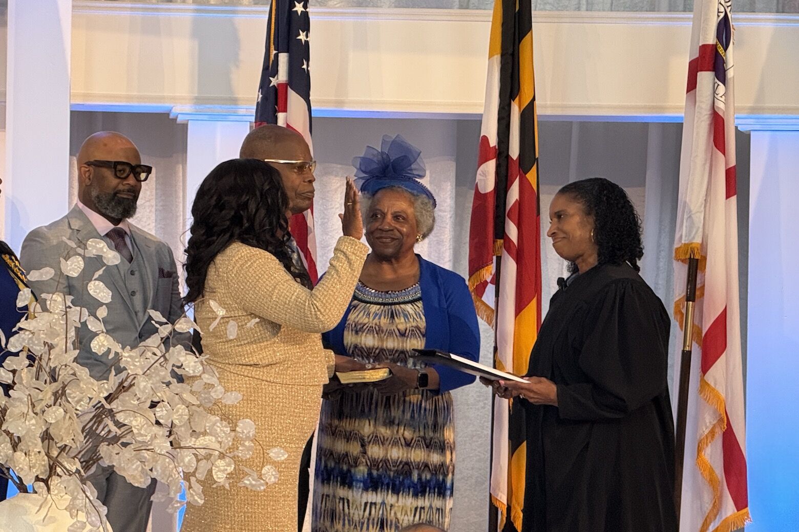New Prince George’s County executive promises unity, better business as she takes office