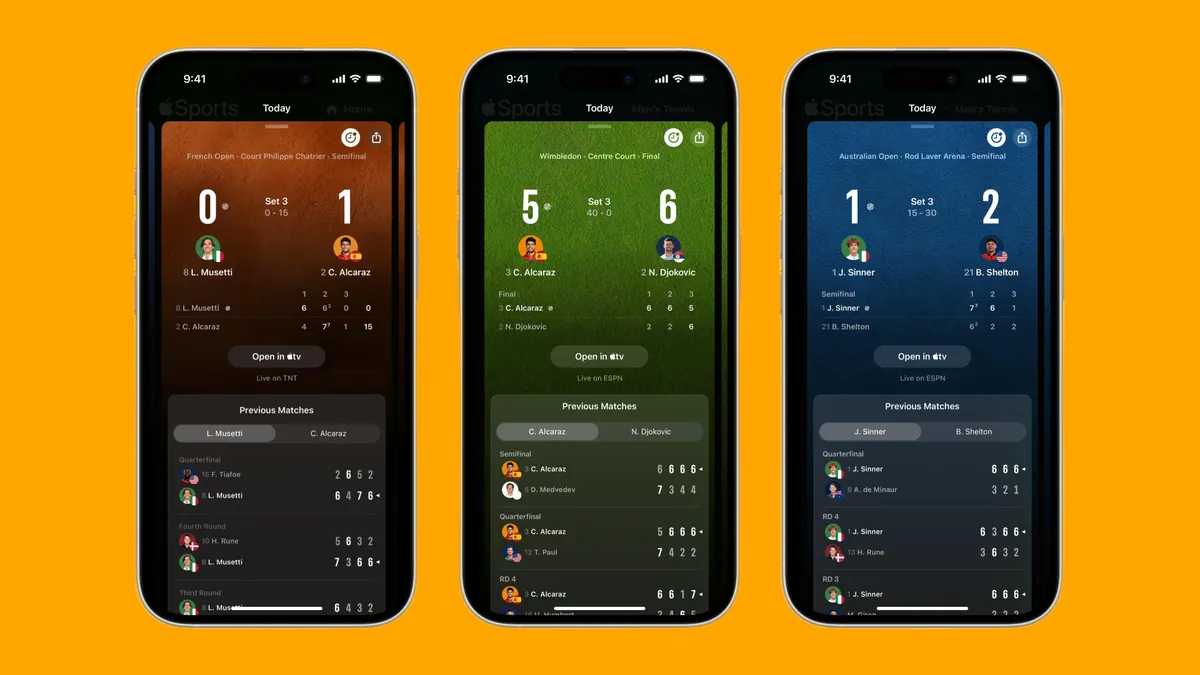 Apple Sports App Gets Tennis and More Updates