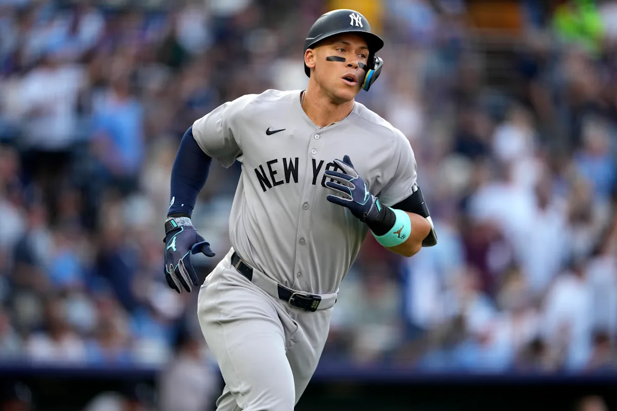 Aaron Judge blasts home run 469 feet, nearly out of Kauffman Stadium early in win over Royals