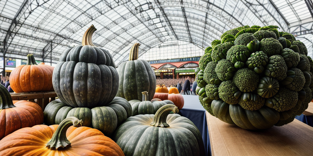 London fair features veggie sculptures from squash Trump to ‘Cauli Parton’