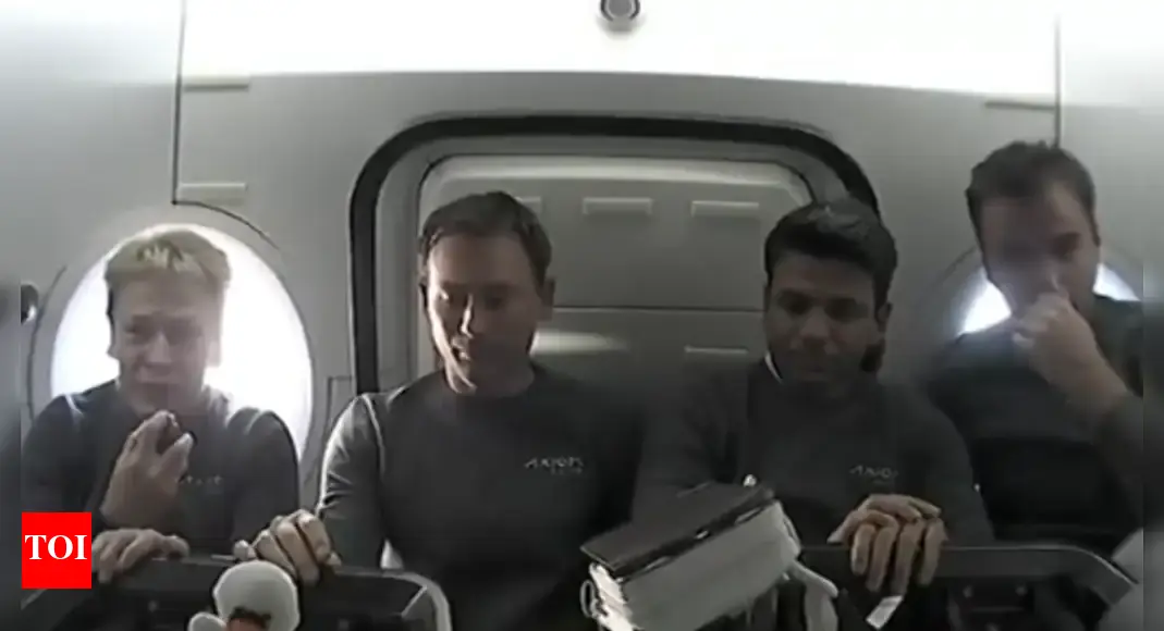 'Namaskar from space': Astronaut Shubhanshu Shukla sends new message; enroute to ISS on Axiom-4 - Watch | India News