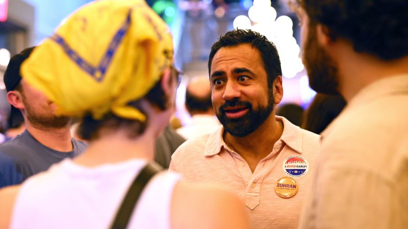 Mamdani’s election night coalition: A party with Kal Penn, Ella Emhoff, hundreds of passionate and sweaty supporters