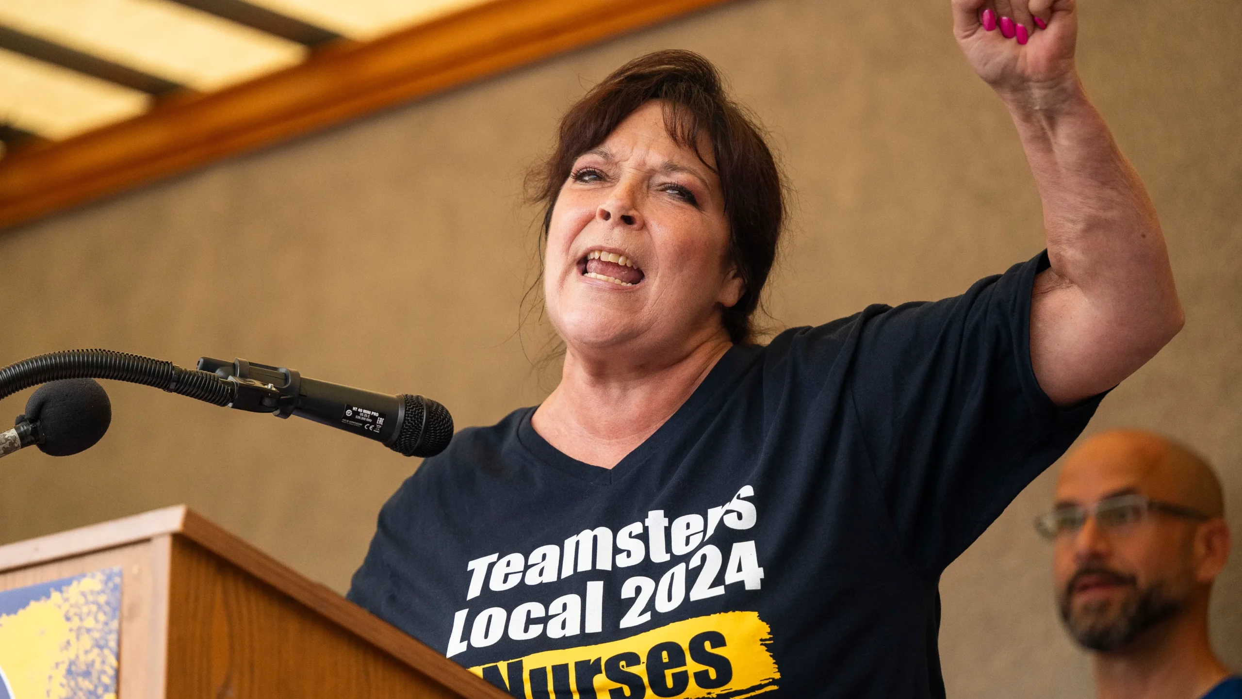 Corewell Health East nurses rally against union-busting measures