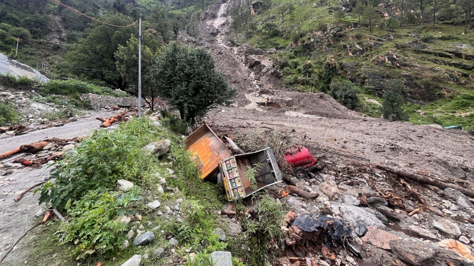Two killed, seven feared dead after landslide triggered by cloudburst hits campsite in Uttarkashi