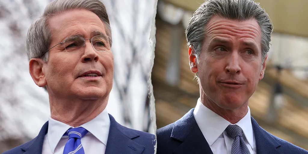 Bessent condemns Newsom's 'dangerous' threat to withhold $80B in federal taxes amid trans athlete controversy