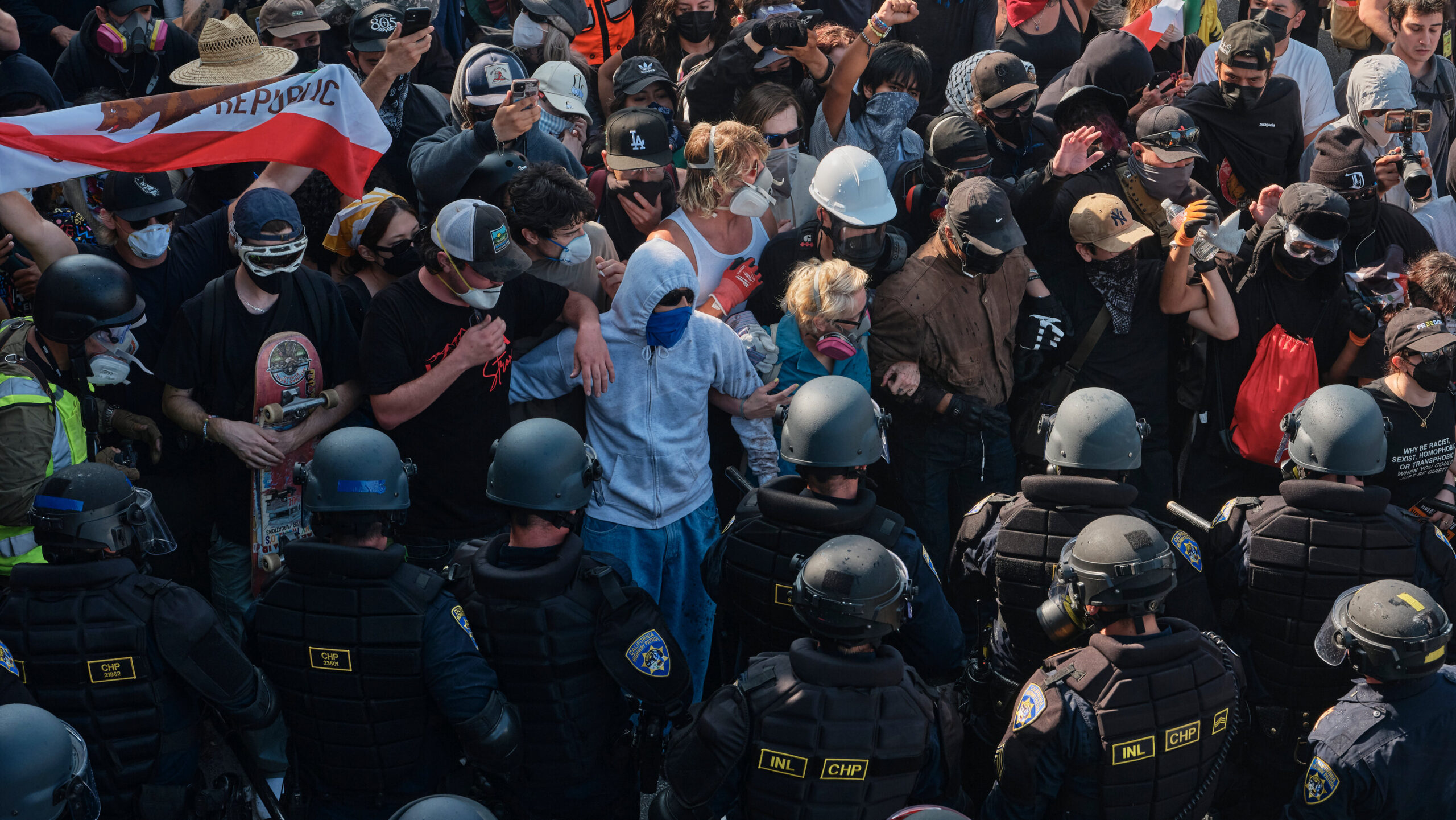 Reporter Covering LA Protests Hit by Rubber Bullet During Live TV Broadcast
