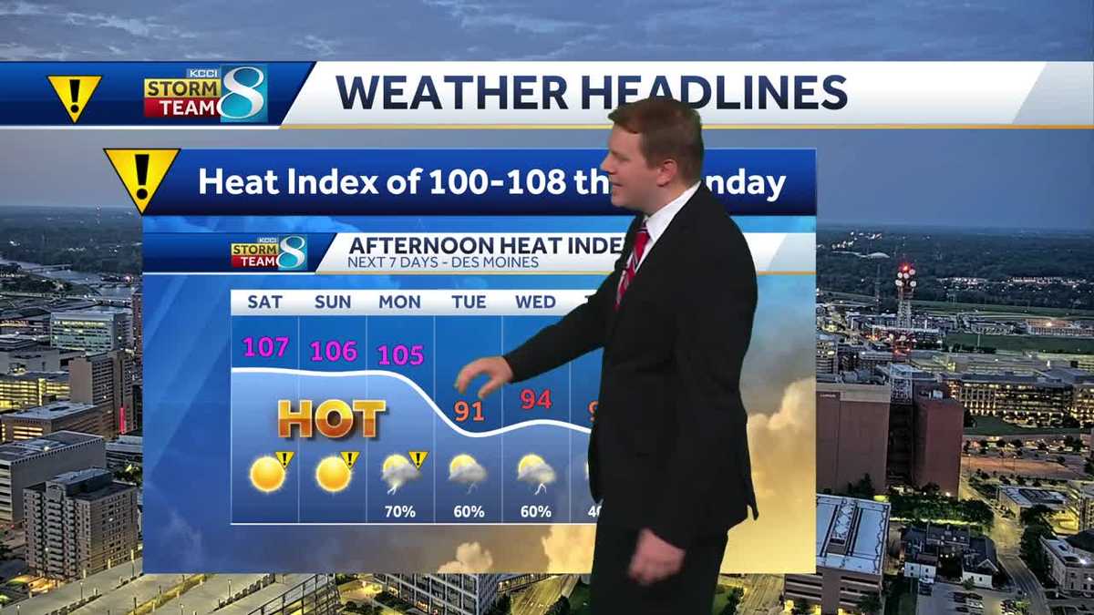 Iowa weather: Intense heat and humidity lasts through the weekend