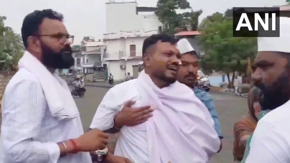 Ahmedabad Plane Crash: Relatives seen consoling passenger 11A as he breaks down at brother’s funeral