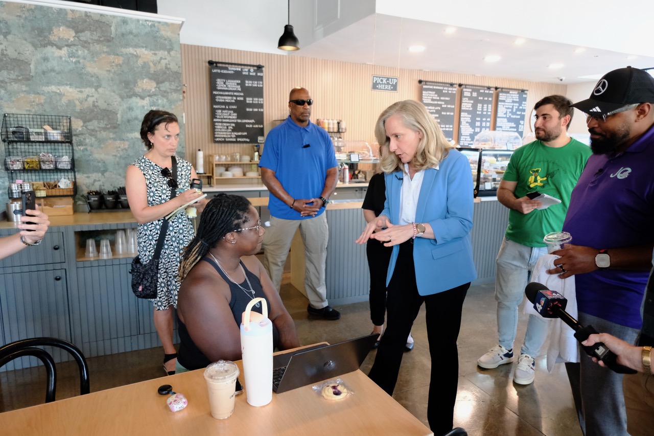 Business trip: Spanberger tours shops, addresses issues during campaign stop in Fredericksburg