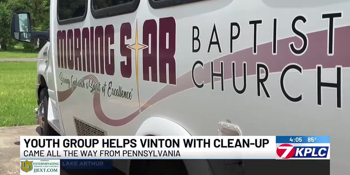 Pennsylvania youth group travels to Vinton to help with clean-up project