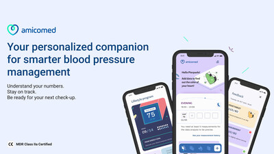 Amicomed by Newel Health obtains EU MDR certification as a digital medical device for hypertension management