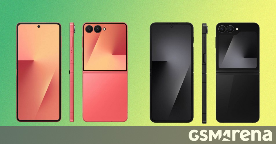 Galaxy Z Flip7 and Flip7 FE leak again, new renders offer best look yet