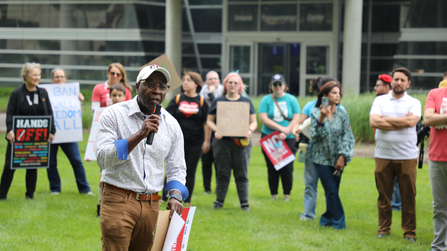 Indianapolis rally opposes federal travel ban and immigration policies