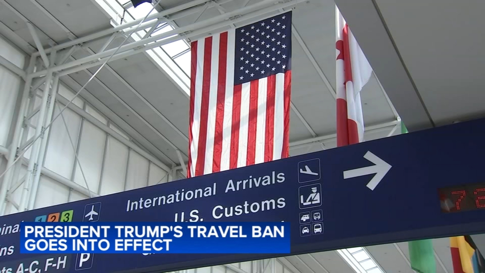 O'Hare airport travelers criticize President Trump's travel ban affecting 12 countries