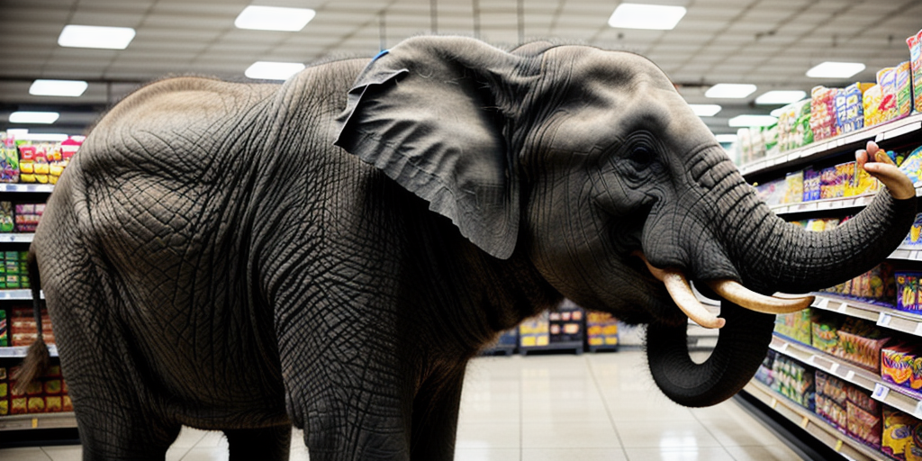 Have You Seen This? Hungry wild elephant raids grocery store for snacks