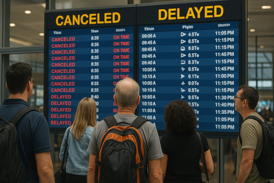 Over 900 Flights Canceled and Delayed Across US as New Storms Disrupt Air Canada, American, United, Delta, Alaska, Spirit, Frontier, and More at JFK, Newark, Philadelphia, Boston, Chicago During Peak Travel Period - Travel And Tour World