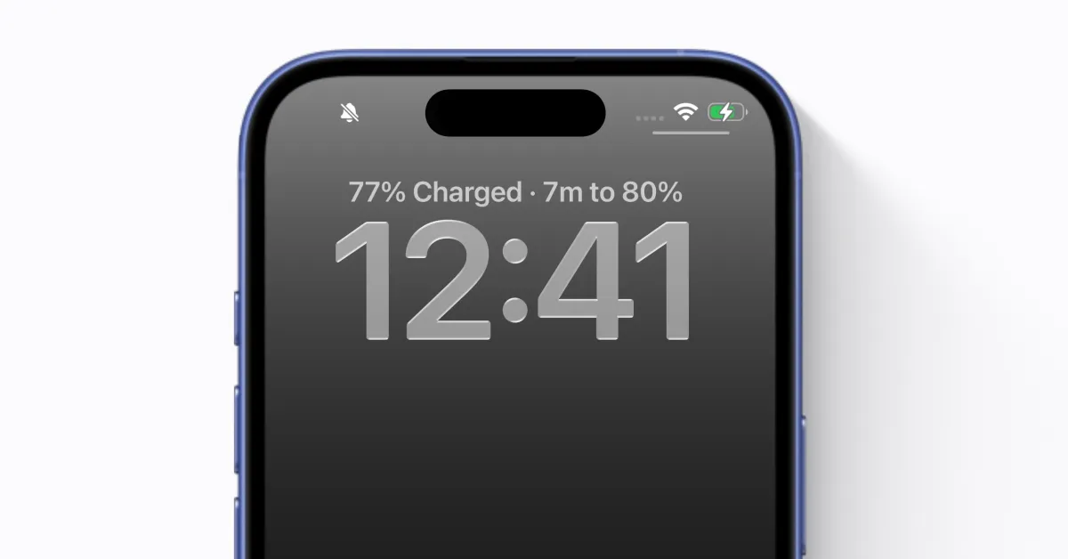 iOS 26 tells you how long it will take for your iPhone battery to finish charging