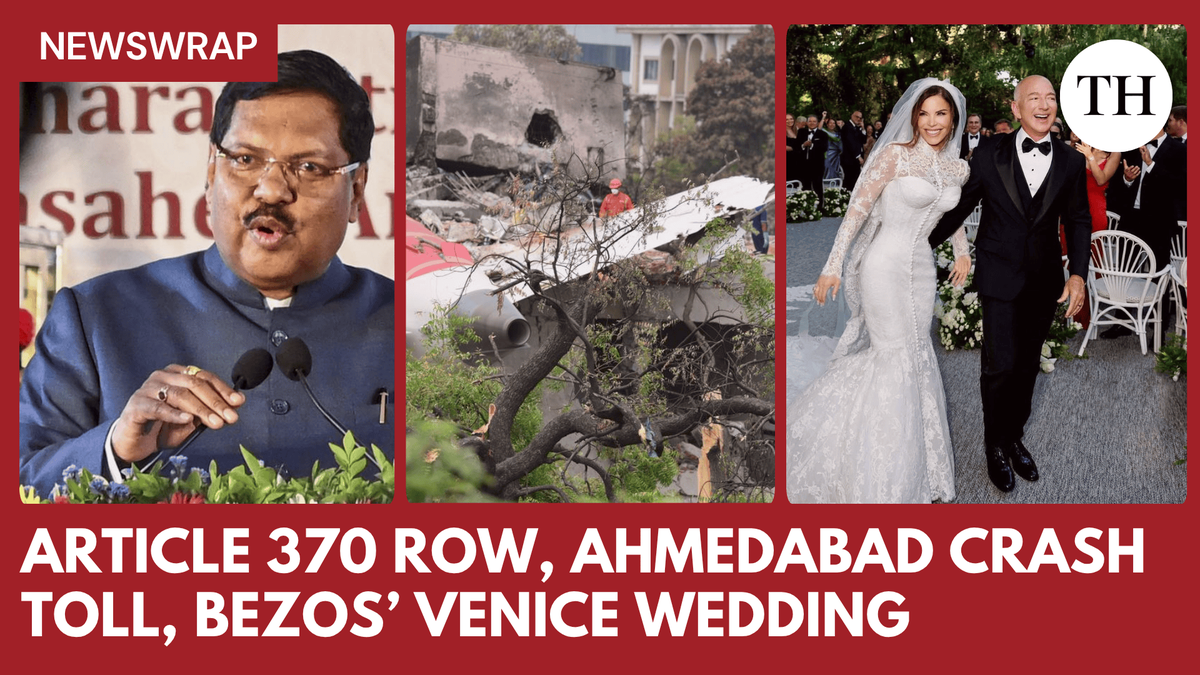 Watch: Article 370 row, Ahmedabad crash toll, Bezos’ Venice wedding & more