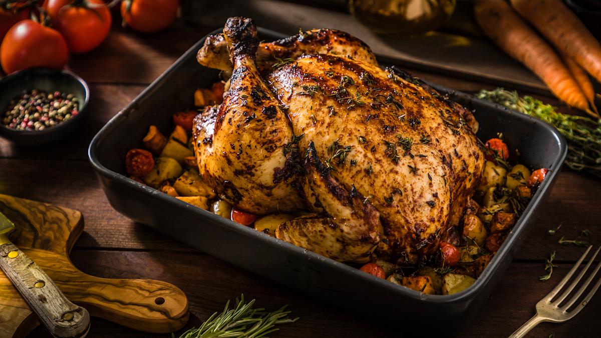 Roast Chicken On A Bed Of Vegetables And Thank Us Later