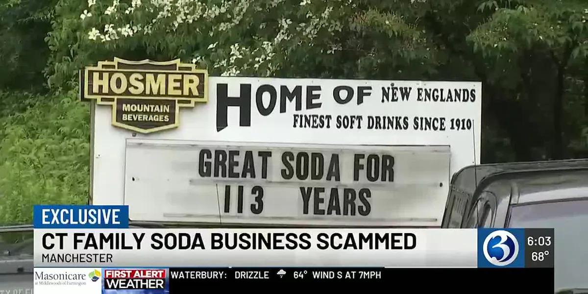 Connecticut family soda business scammed out of $100,000