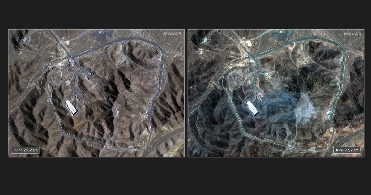 Satellite images show damage from US strikes on Iran’s Fordow nuclear site