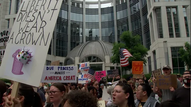 ‘Bring Kilmar home’: Protesters gathered outside Nashville federal court for Kilmar Abrego Garcia