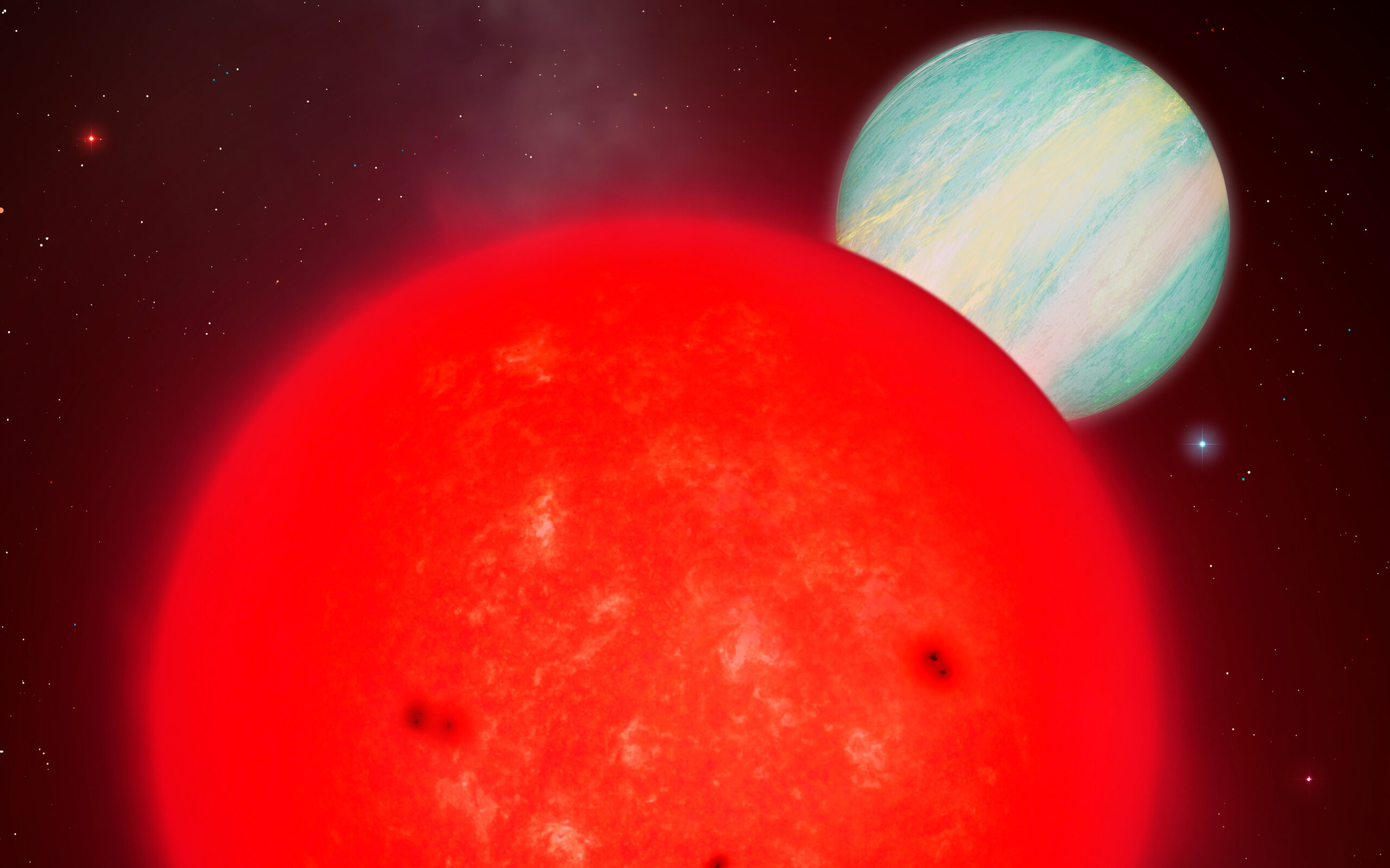 Giant planet discovered orbiting tiny star