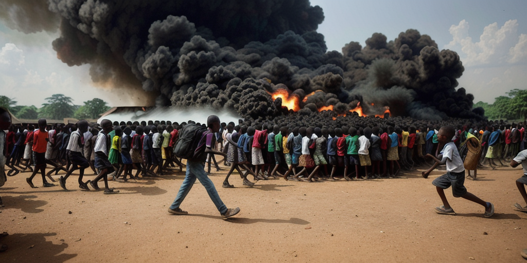 An explosion and ensuing stampede kill 29 children in a Central African Republic school