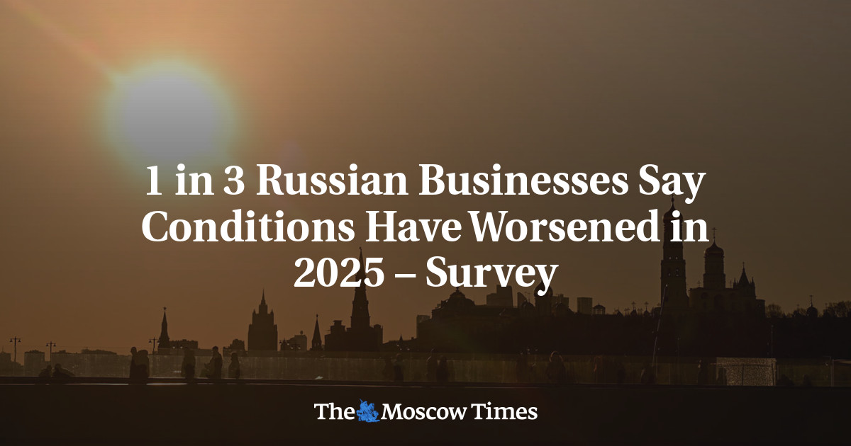 1 in 3 Russian Businesses Say Conditions Have Worsened in 2025