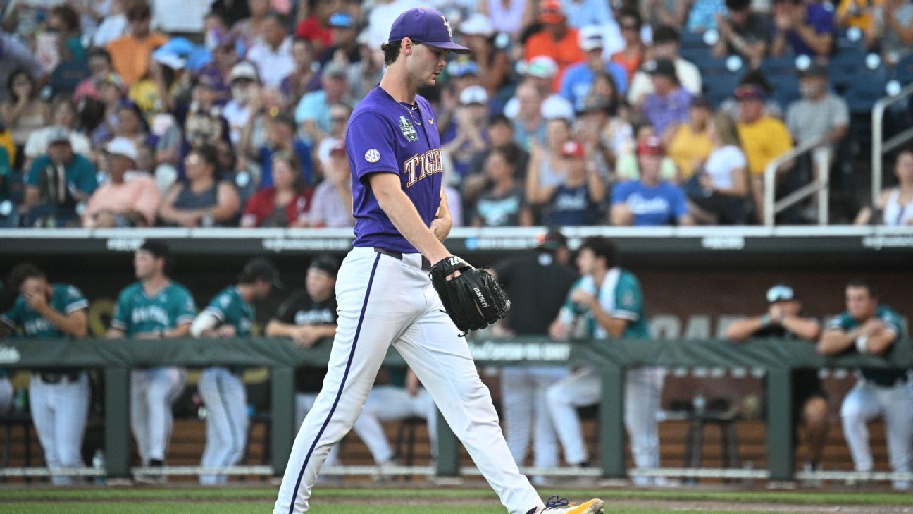 'Best pitcher on the planet': Kade Anderson's historic outing has LSU one win from title
