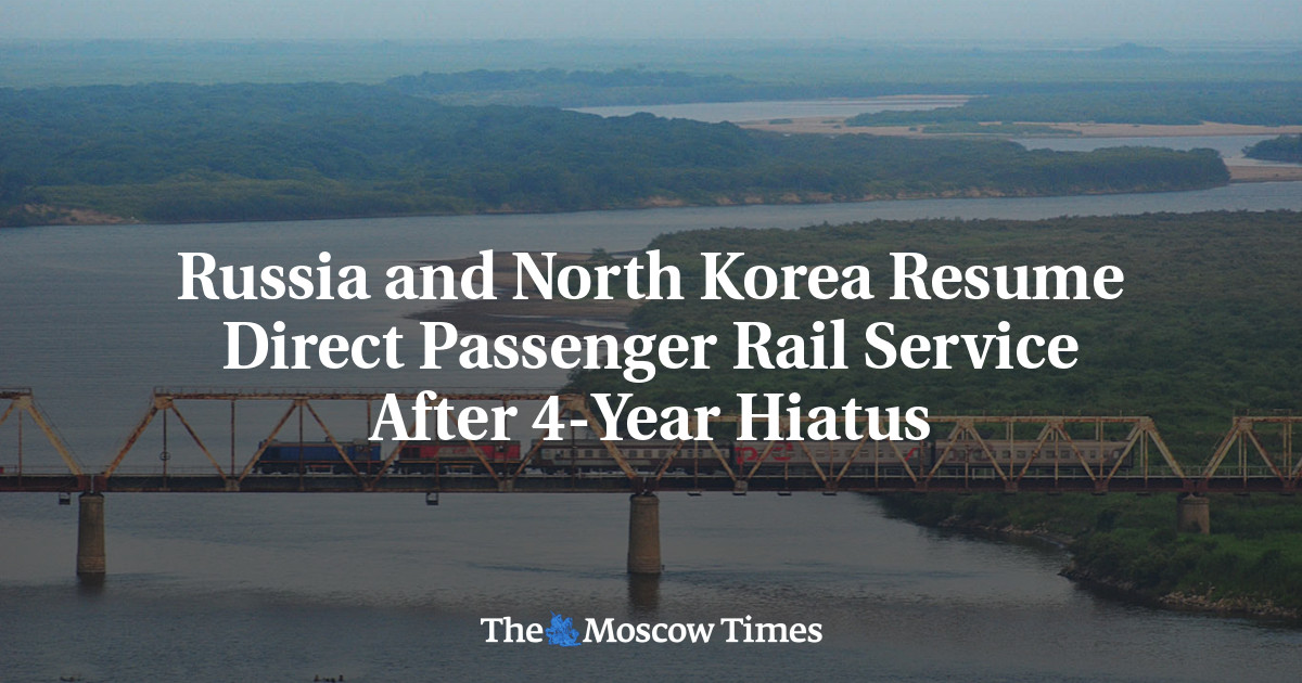 Russia and North Korea Resume Direct Passenger Rail Service After 4-Year Hiatus