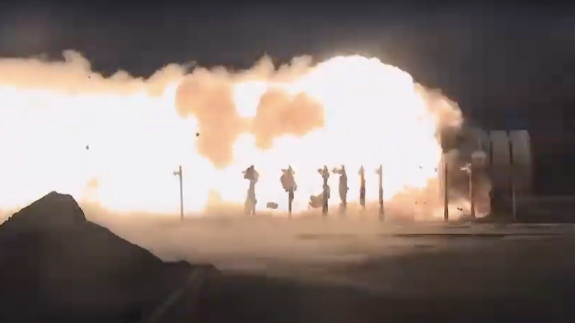 NASA tested a new SLS booster that may never fly, and the end of it blew off