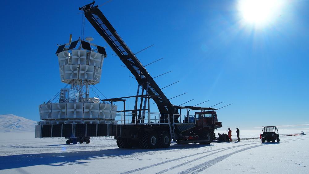 Strange radio pulses detected coming from ice in Antarctica
