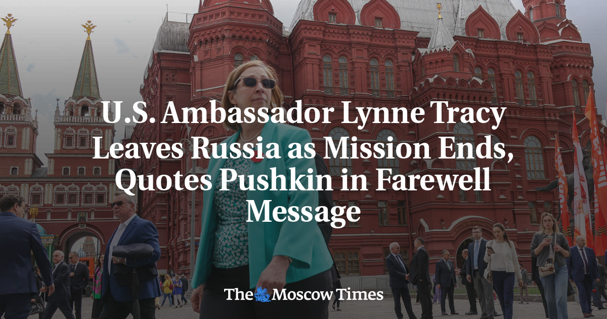 U.S. Ambassador Lynne Tracy Leaves Russia as Mission Ends, Quotes Pushkin in Farewell Message