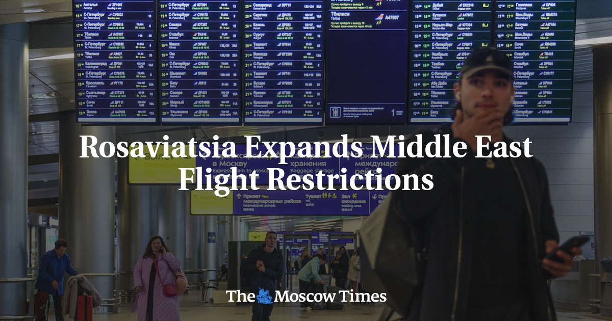 Rosaviatsia Expands Middle East Flight Restrictions
