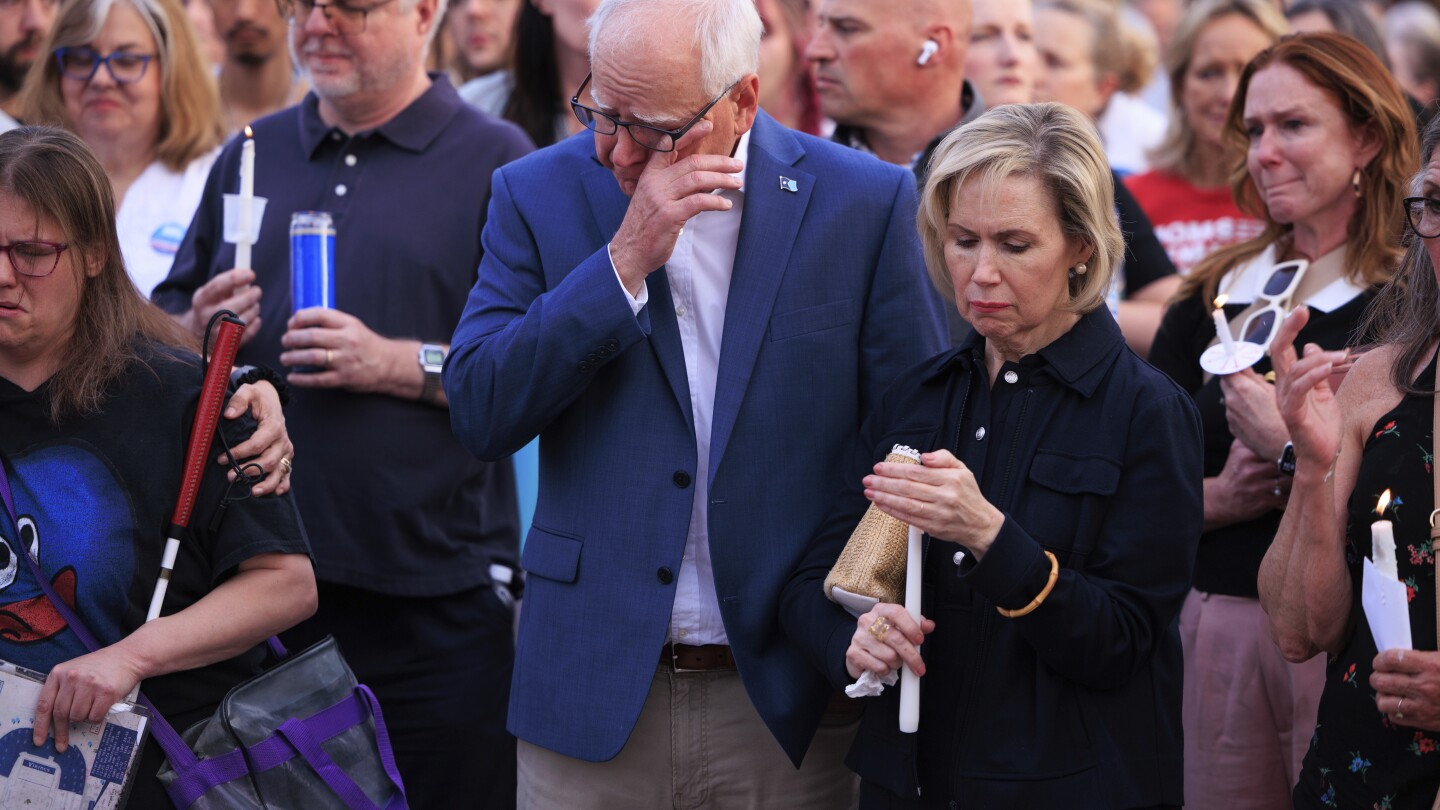 Hundreds gather to remember prominent Minnesota lawmaker and husband slain in their home