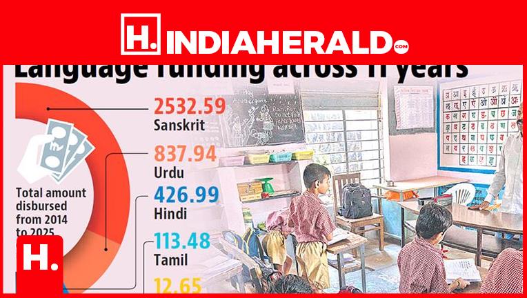 Shame on BJP Sanskrit Get Crores - Tamil and Other South Languages Get Crocodile Tears