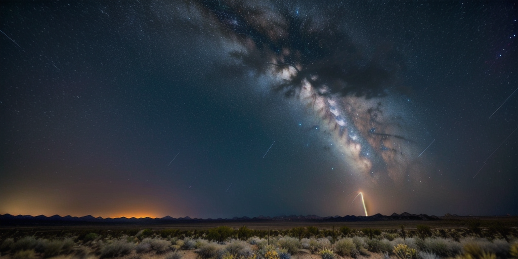 SpaceX Falcon 9 Rocket Launch Illuminates High Desert Skies During Monday Night Liftoff
