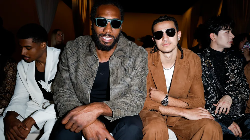 Celebrities Front Row at Emporio Armani Men’s Spring 2026 Ready-to-Wear Show Photos