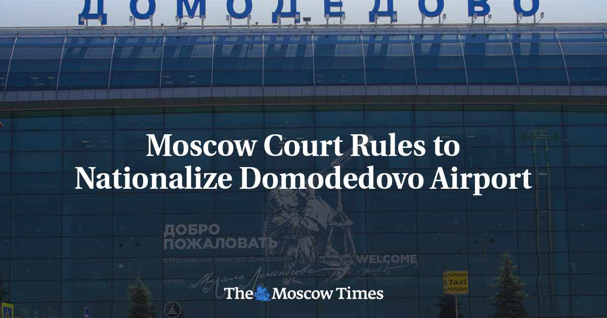 Moscow Court Rules to Nationalize Domodedovo Airport
