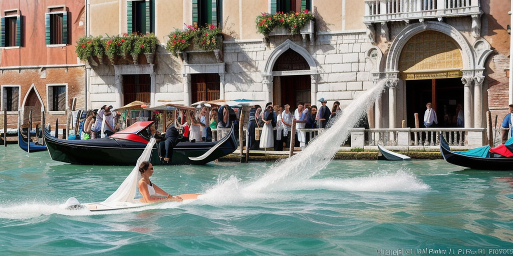 Celebrities make a splash in Venice amid protests over €40m Bezos wedding bash