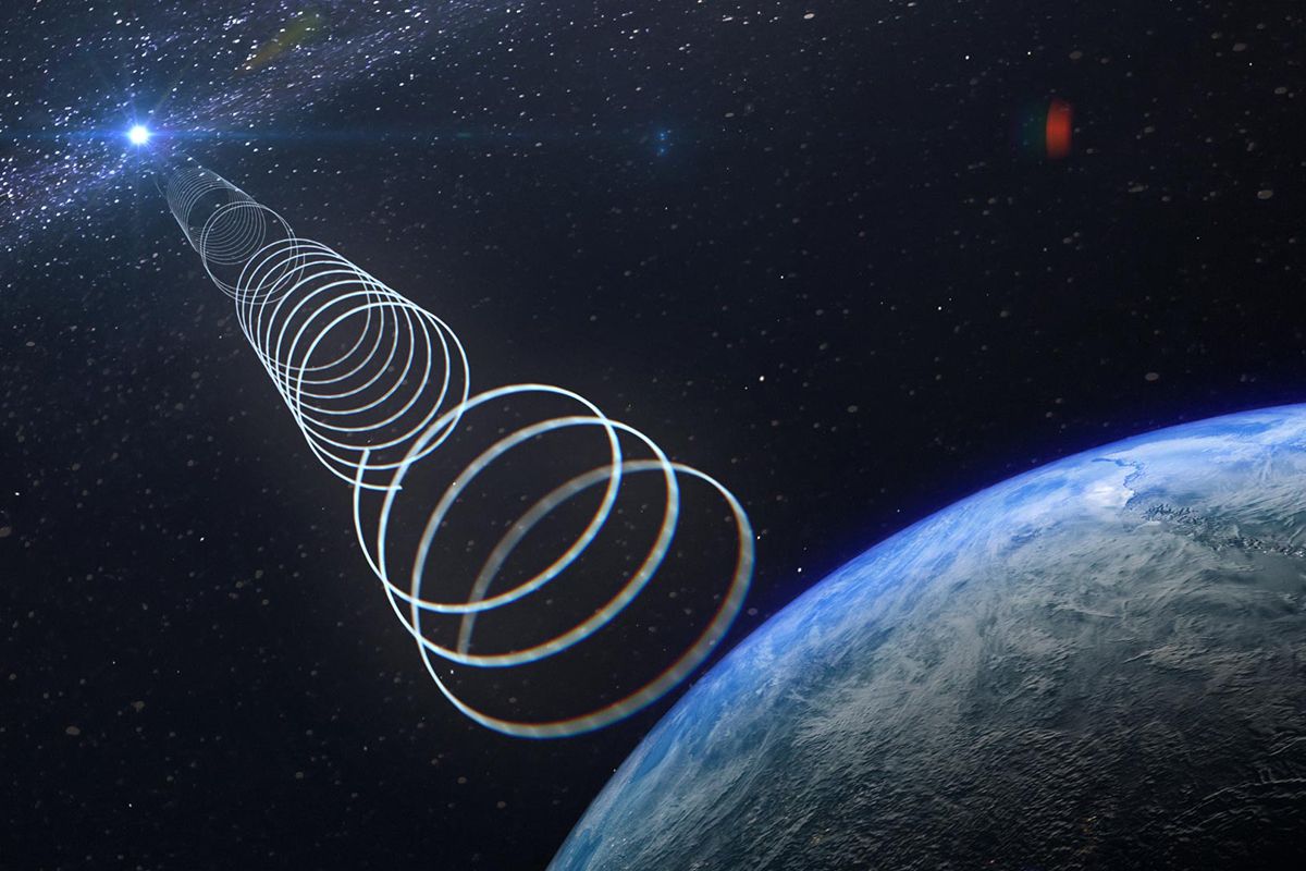 A star 15,000 light years away is sending mysterious signals, leaving astronomers questioning what e