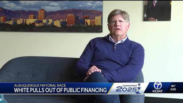 White withdraws from public financing in mayoral race, calls system an 'incumbent protection plan