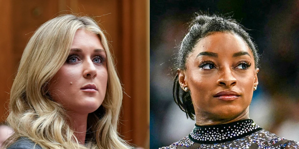 Simone Biles calls Riley Gaines 'sick' over criticism of transgender athletes