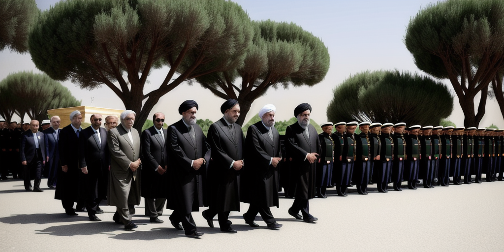 Iran holds funeral for top military commanders and scientists killed by Israel